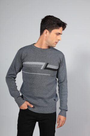 סריג גבר אפור בהיר