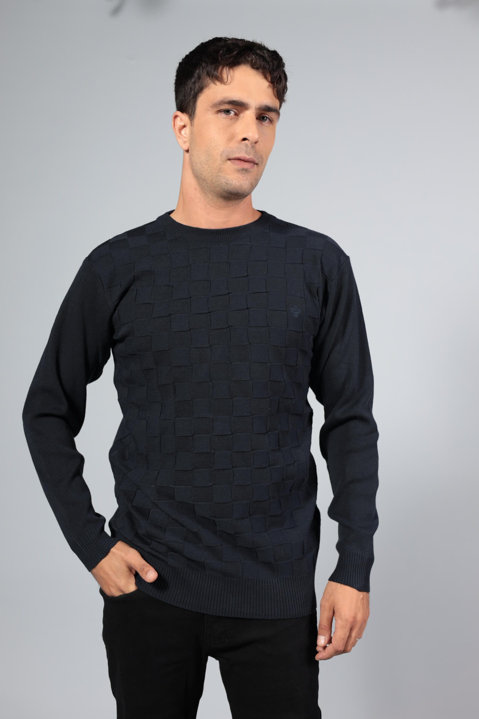 סריג קוביות כחול