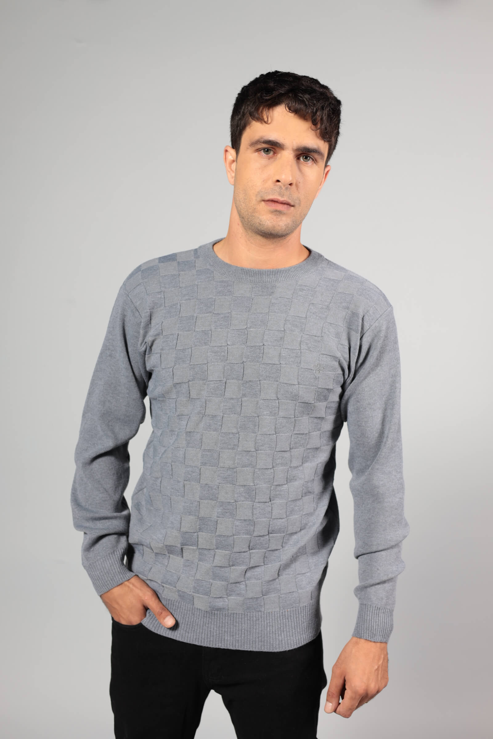 סריג קוביות אפור