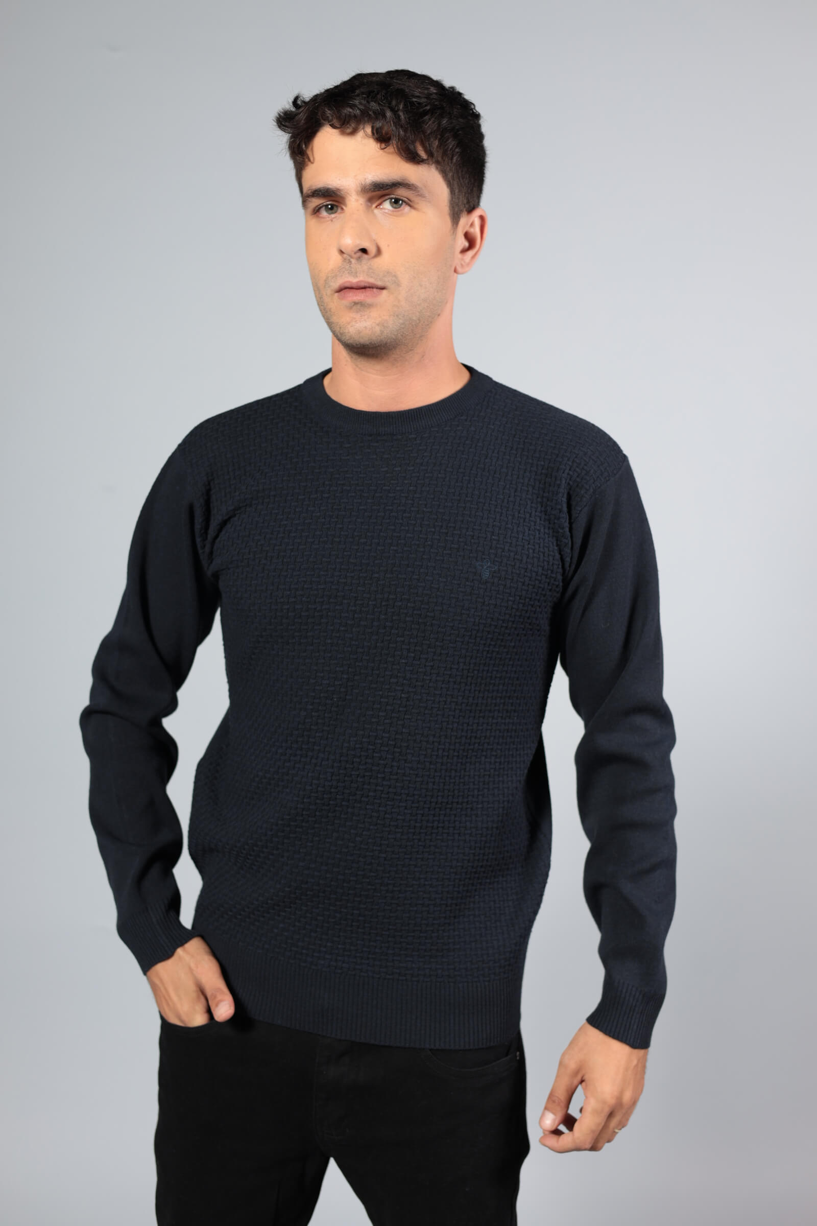 סריג גבר כחול