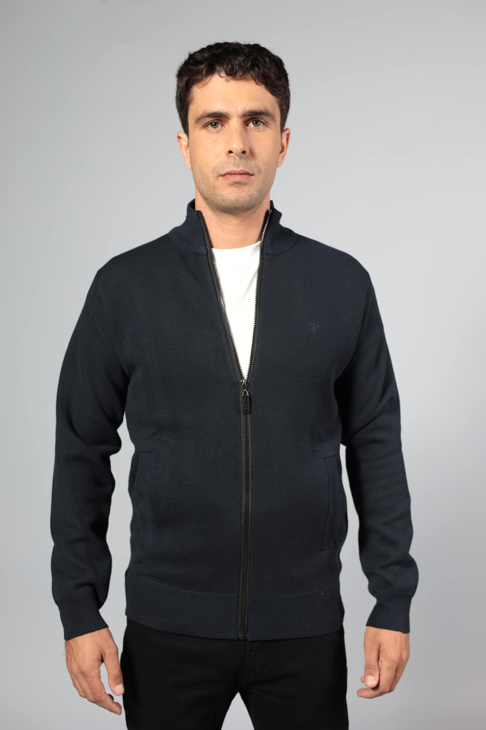 סריג פליז רוכסן מלא