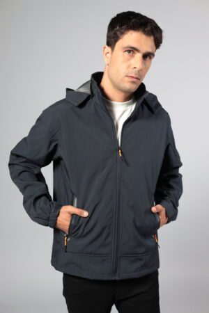 מעיל גבר קפוצ'ון אפור