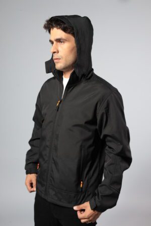 מעיל גבר קפוצ'ון שחור