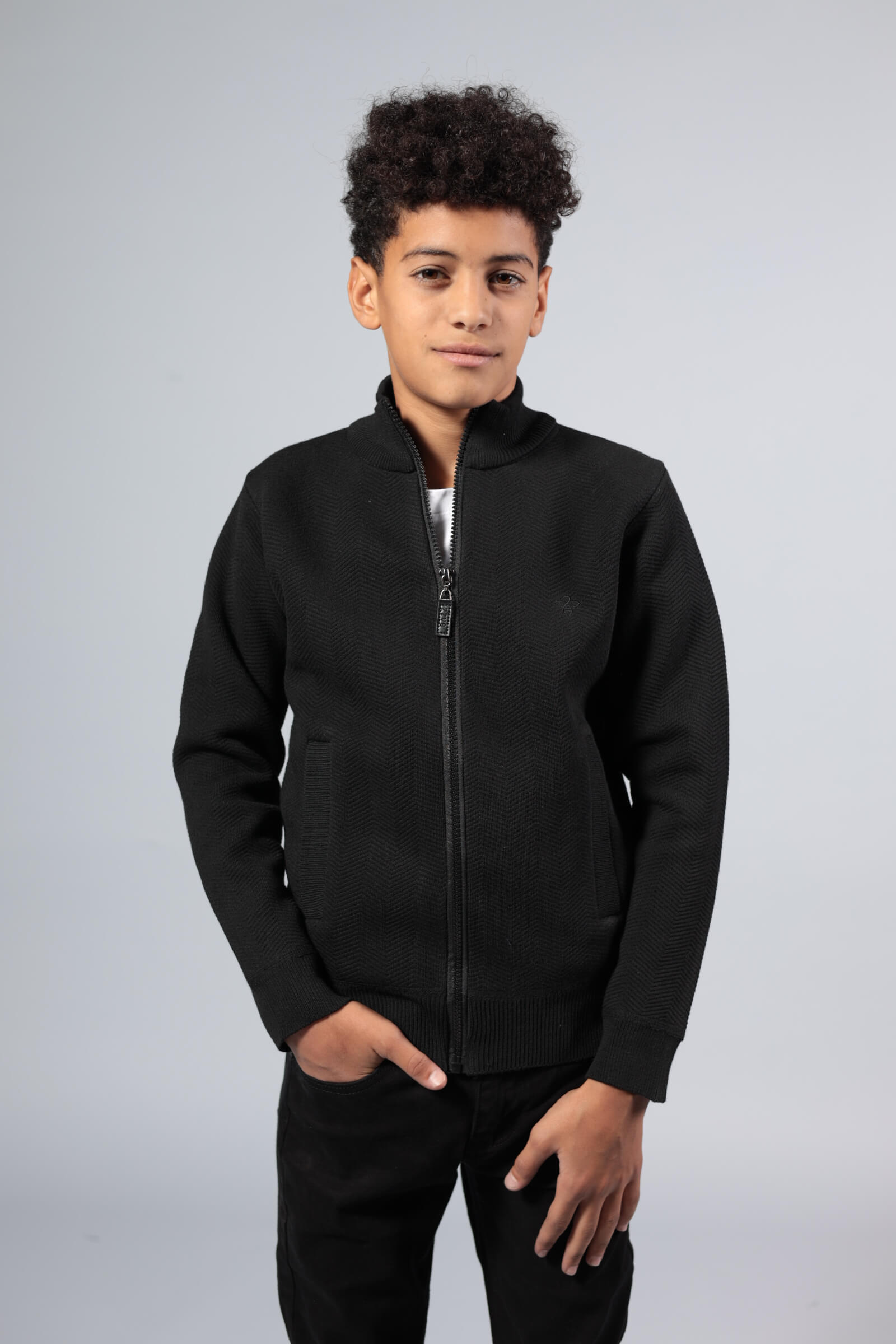 סריג פליז רוכסן מלא